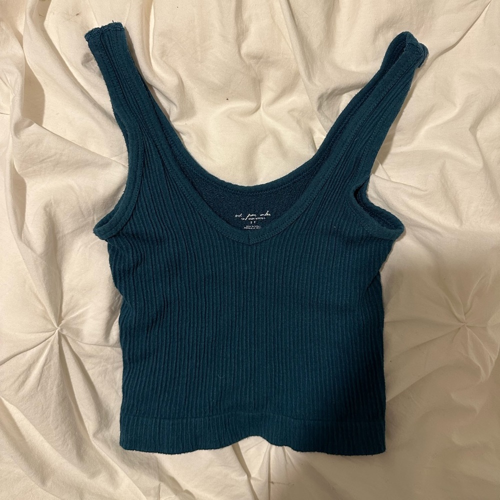 urban outfitters out from under dark green/blueish tank top size s